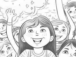 Bouncy Joyful Moments Coloring Coloring Page