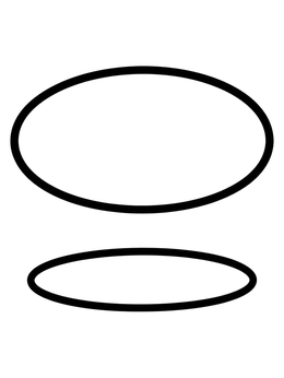 Free printable Floating Oval Shape Illusion coloring page