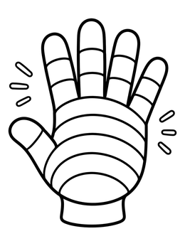 Free printable 3d Hand Optical Illusion coloring page