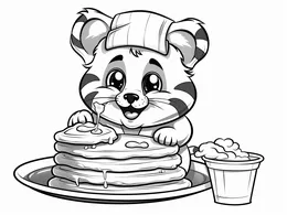 Breakfast Feast For A Tiny Tiger