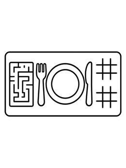 Free printable Activity Dinner Table Placemat coloring page