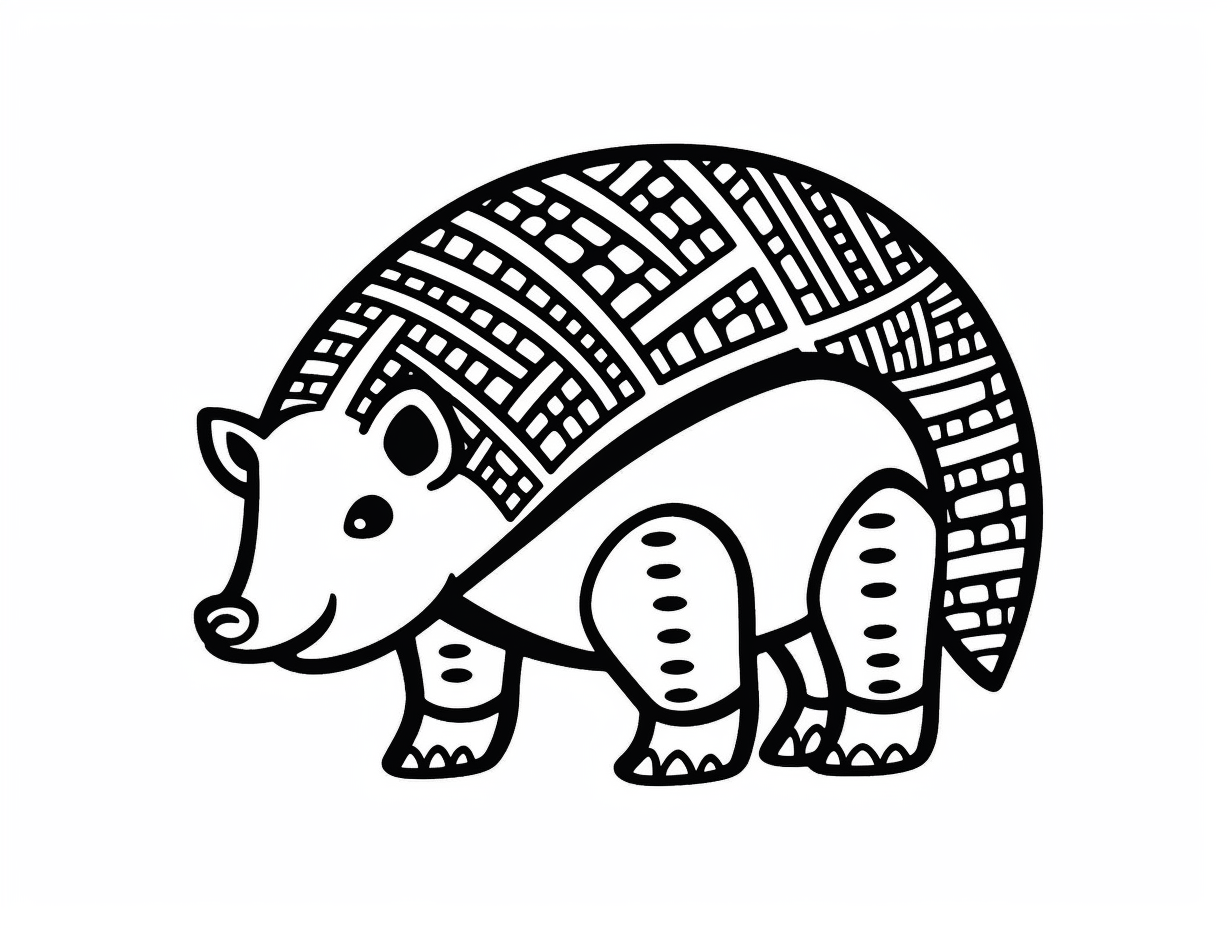 Armadillo Coloring Pages: Top 46 Free Printable Designs