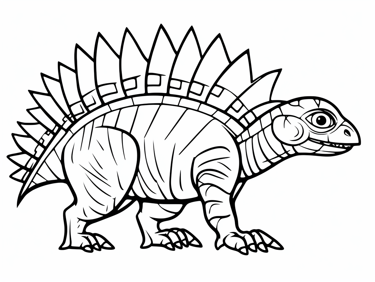 Adorable Dimetrodon Coloring Sheet - Coloring Page