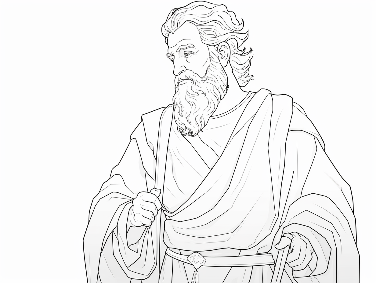 Adult Coloring: Abraham'S Tale - Coloring Page