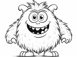 Downloadable Monster Coloring - Coloring Page