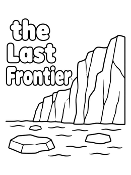 Free printable Alaska Glacier And The Last Frontier coloring page