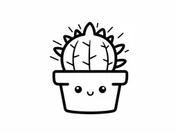 Smiling Potted Cactus Friend