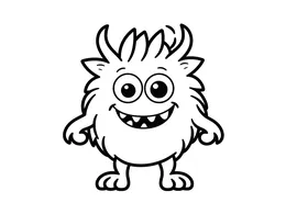 Monster: Friendly Little Horned Furry Creature