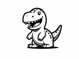 Free printable Amazing T Rex Coloring Page coloring page
