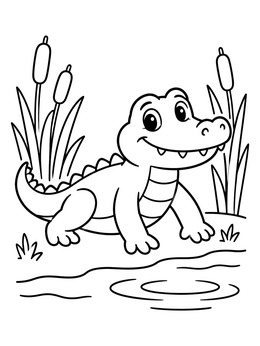 American Alligator coloring pages