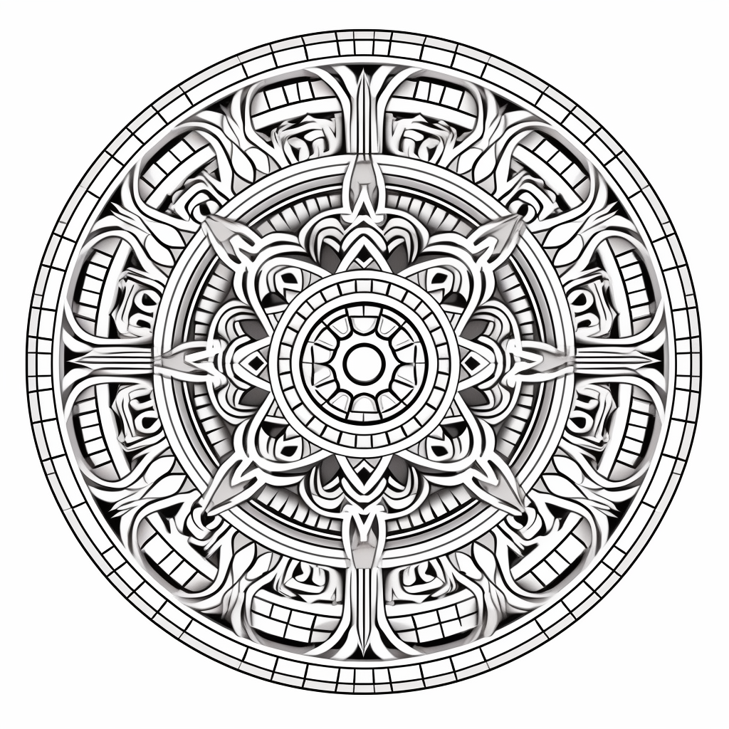 Ancient Mesopotamia Adult Coloring Page - Coloring Page