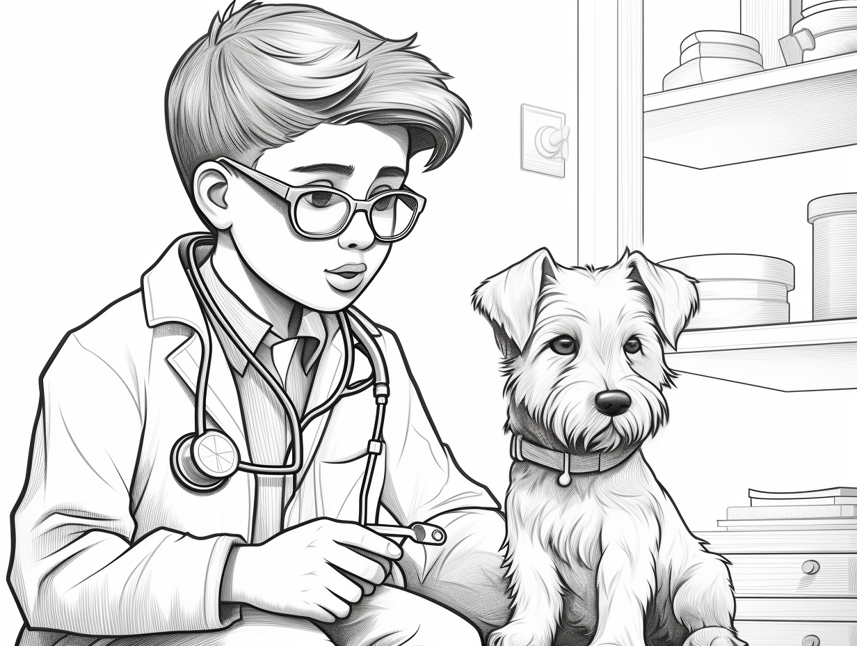 Animal Doctor Coloring Page - Coloring Page