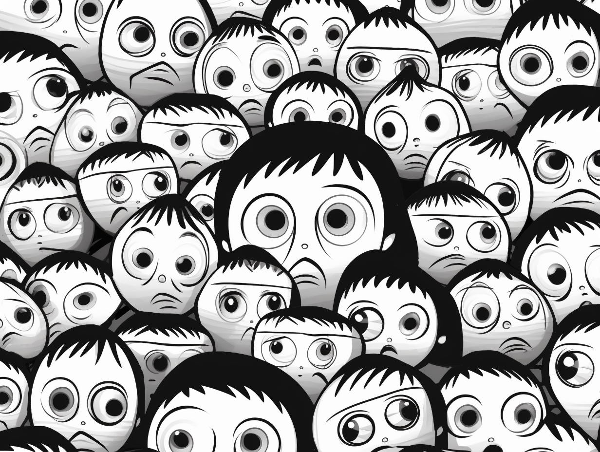 Anime Eyes: An Adult Coloring Journey - Coloring Page