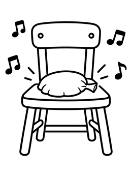 Free printable Whoopee Cushion Prank On Chair coloring page
