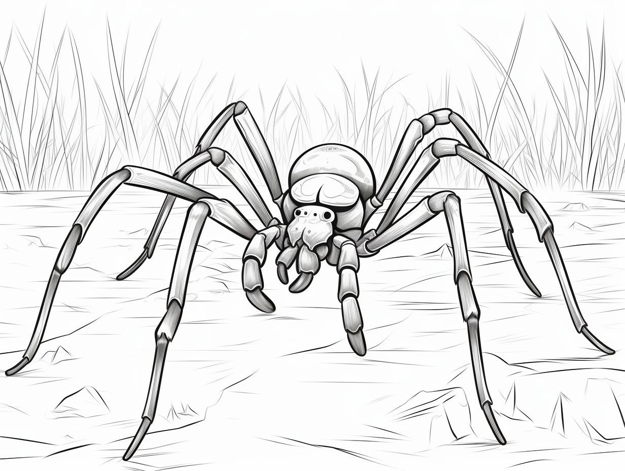 Arachnid Art: Black Widow Edition - Coloring Page