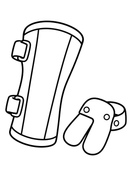 Free printable Archery Arm Guard And Finger Tab coloring page