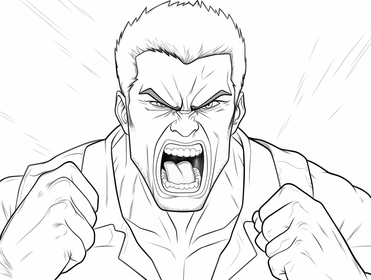 Artistic Anger Release Coloring Coloring Page