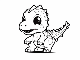 Free printable Awesome T Rex Coloring coloring page