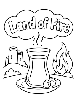 Free printable Armudu Tea In Land Of Fire coloring page