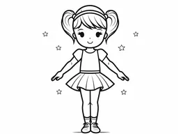 Ballerina: Little Dancer With Twinkling Stars
