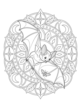 Bat coloring pages