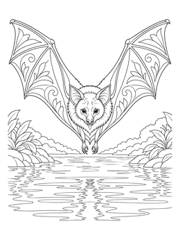 Bat coloring pages