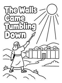 Free printable Joshua And The Walls Of Jericho coloring page