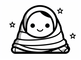 Printable Blanket Coloring Sheet - Coloring Page