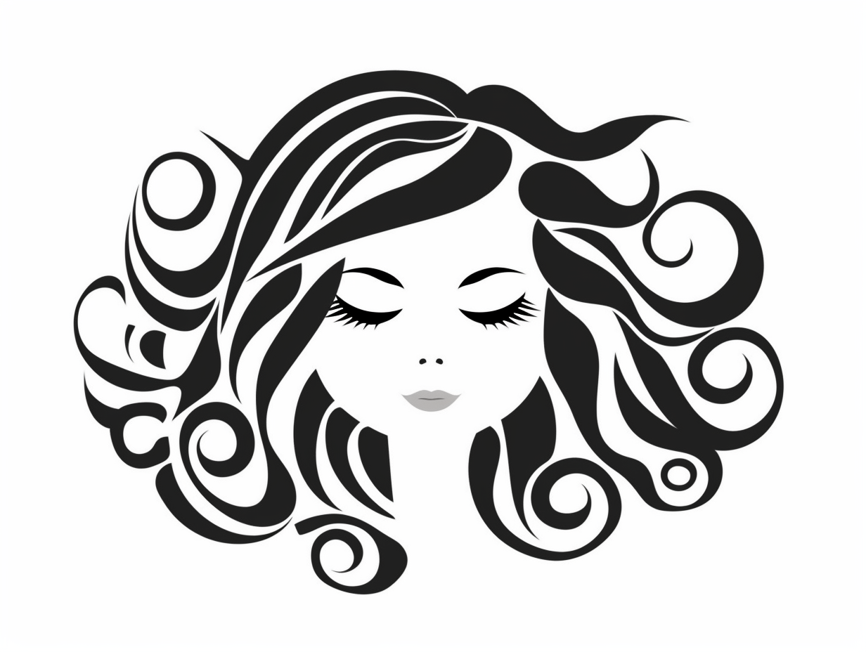 Beautiful Hair Coloring For Kids - Coloring Page