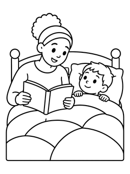 Free printable Bedtime Story For Sick Child coloring page