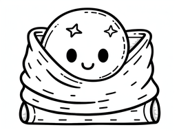 Printable Blanket Coloring Sheet - Coloring Page