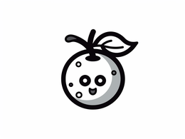 Tasty Blueberry Drawing - Coloring Page