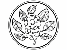 Playful Blueberry Image To Color - Coloring Page