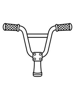 Free printable Bmx Bike Handlebars And Stem coloring page