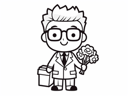 Free printable Boss's Day Coloring Fun coloring page