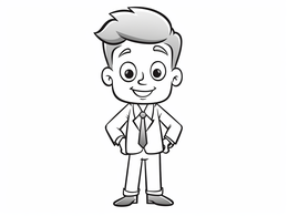 Free printable Boss's Day Themed Coloring Page coloring page
