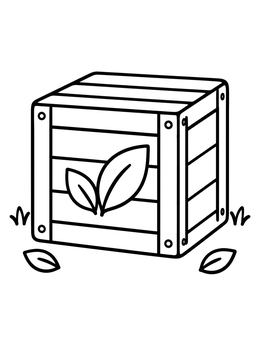 Free printable Historic Boston Tea Party Crate coloring page