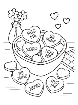 Candy coloring pages