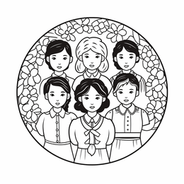 Free printable Brave Suffragettes Coloring Sheet coloring page