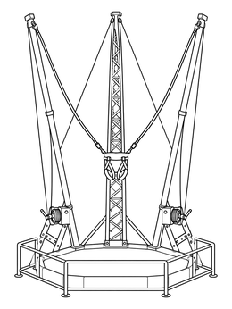 Free printable Eurobungy Trampoline Rig coloring page