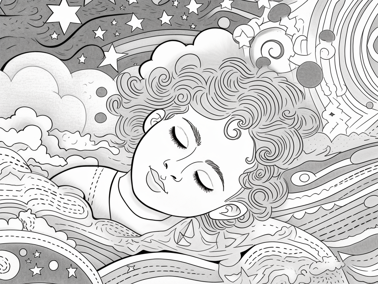 Calming Dream Coloring Page Coloring Page