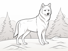Shiba Inu Coloring Page To Print - Coloring Page