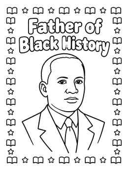 Free printable Carter G. Woodson Father Of Black History coloring page