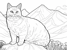 Cat Coloring Book for Adults cover page