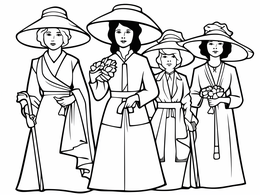 Free printable Celebrate Women's Suffrage Coloring coloring page