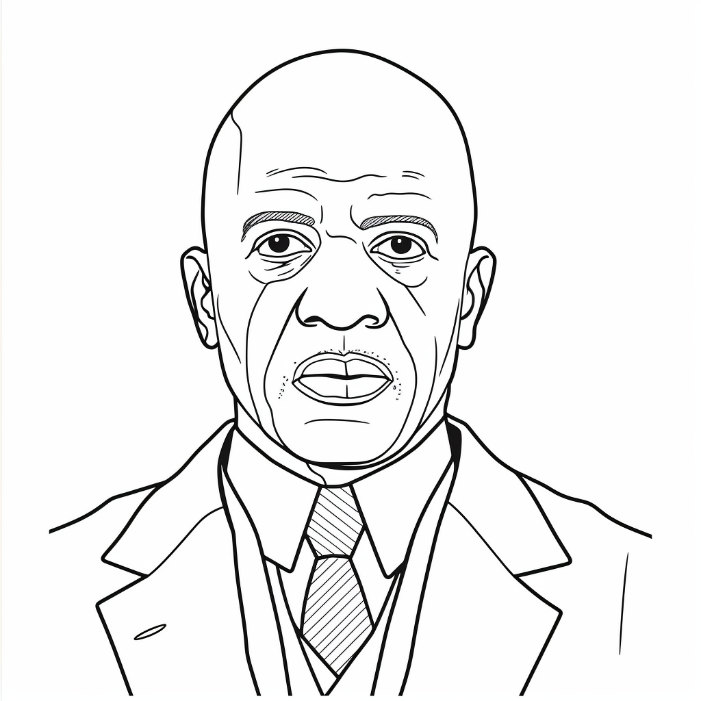 Celebrating Carter G. Woodson - Coloring Page