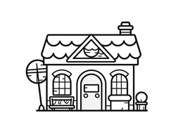 Playhouse Coloring Page - Coloring Page