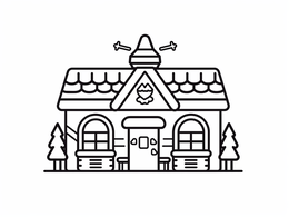 Free printable Charming Santa's Workshop Coloring coloring page
