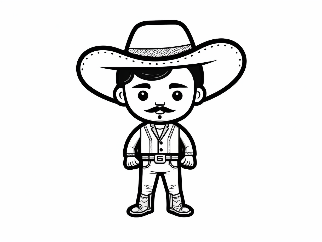 Charro Days Festivities Coloring Page - Coloring Page