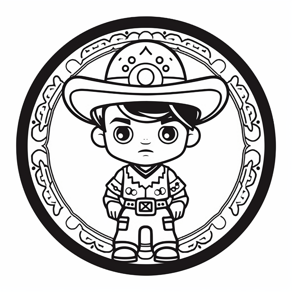 Charro Days Festivities To Color - Coloring Page